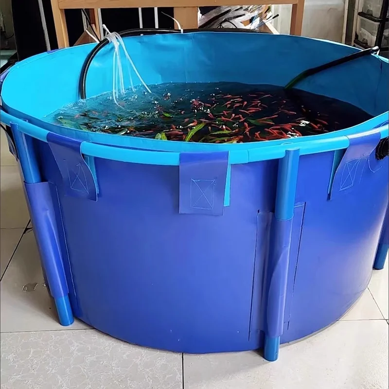 700L Лидер продаж пластиковый кронштейн круговой резервуар для воды ПВХ материал гибкий и настраиваемый