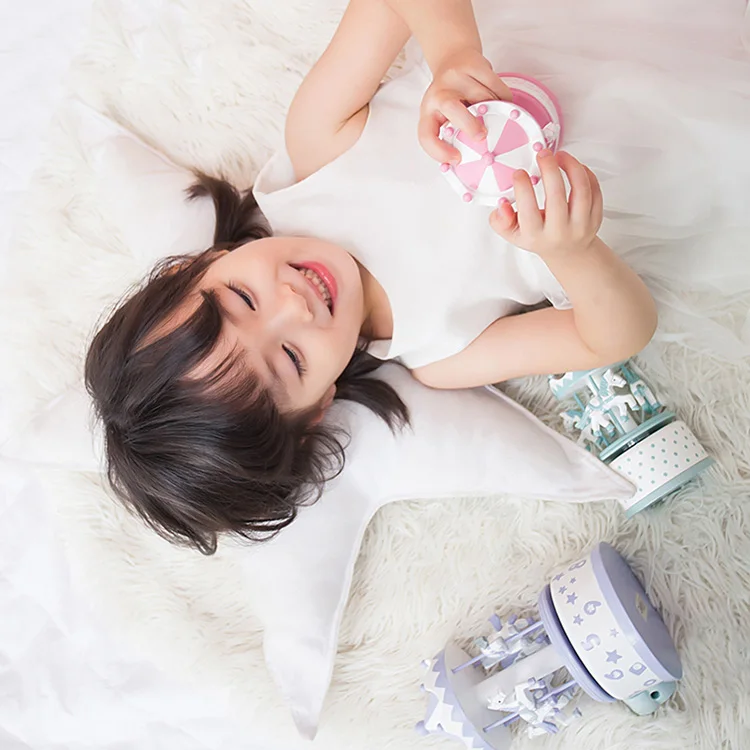 custom song vintage wooden carousel music box quality educational toy for children