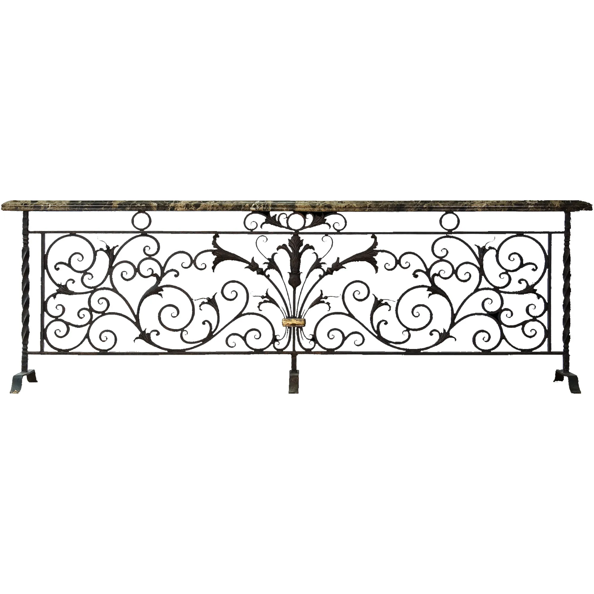 luxury Home decoration  wrought iron balcony railing /terrace railing designs outdoor for sale