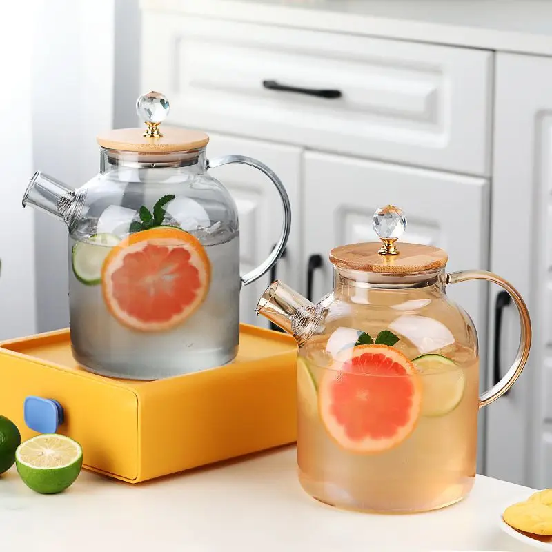 Electroplate 1000ml 1500ml glass kettle ad teapot set luxury china teapot sets arabic teapot