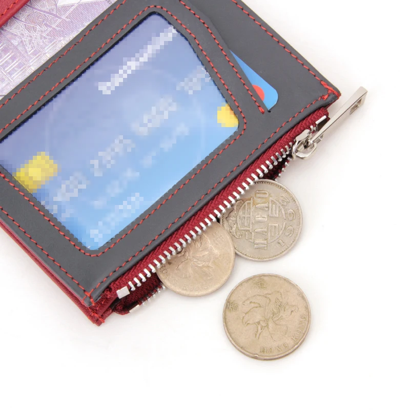 Новое поступление мужской кожаный кошелек на заказ RFID держатель для