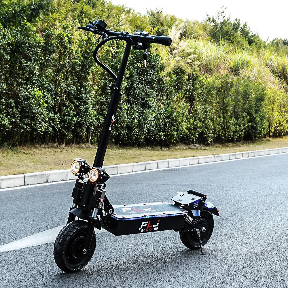 FLJ upgrade on road electric scooters 35Ah battery 2400W dual motor powerful scooter with fully hydraulic brake