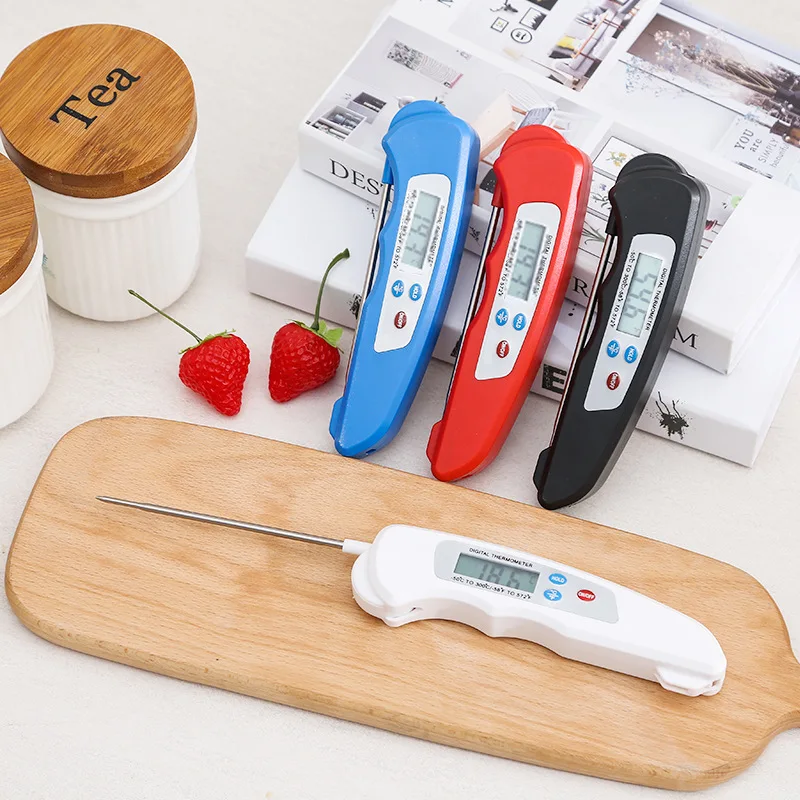 MJ High Quality Foldable Food Bbq Thermometer Probe Digital Meat Instant Read Meat Thermometer For Kitchen Cooking Barbecue