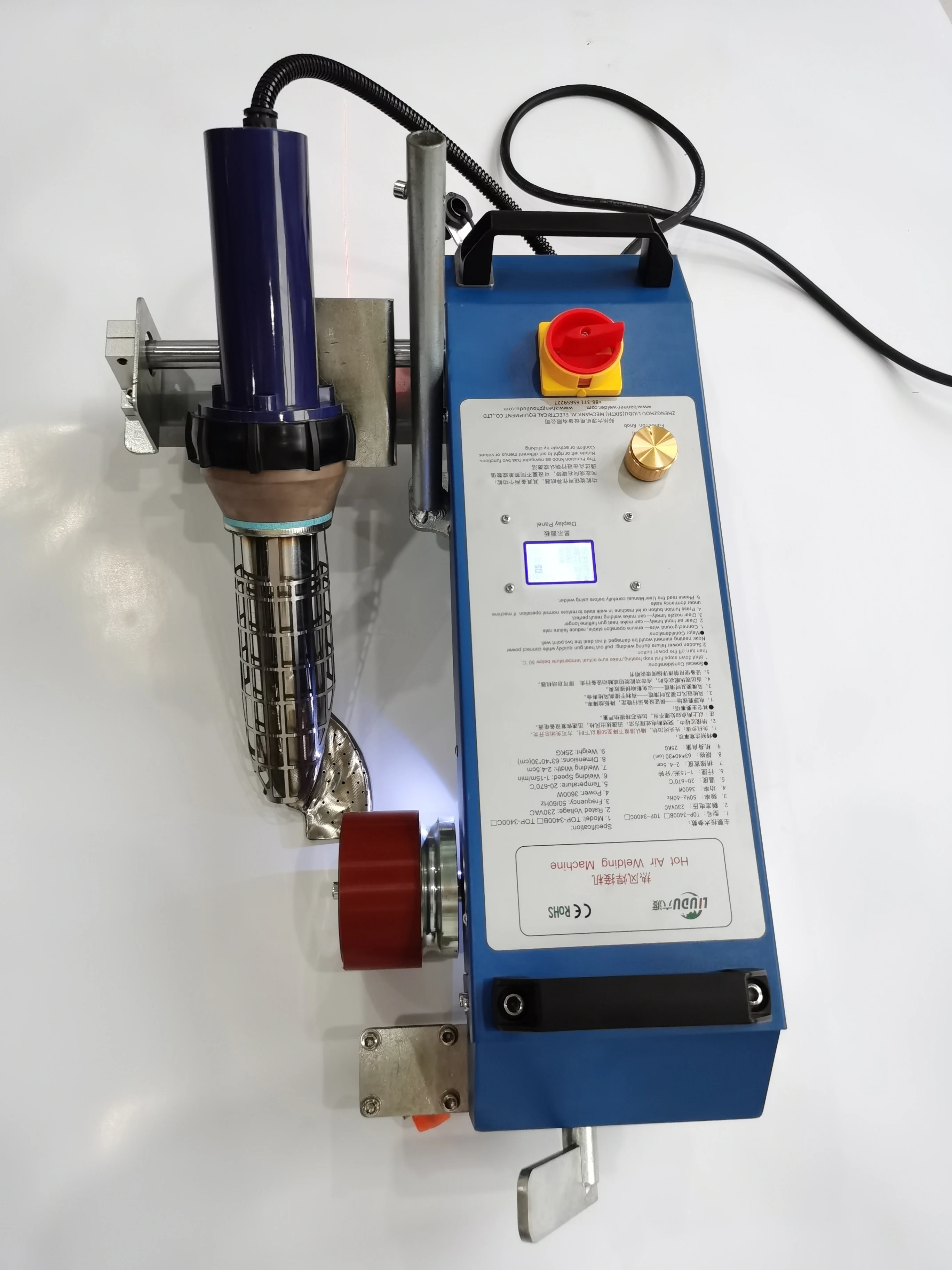 Tina TOP3400C 3600W Hot Air Welding Machine for Clear PVC Film/Awning/Vinyl Tarpaulin Splicing Machine