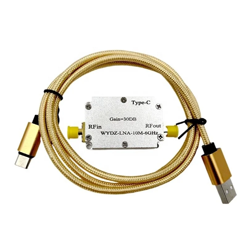 High Flatness Amplifier 10M-6GHz Gain RF Signal Driving or Receiving Front End 20/30/40DB
