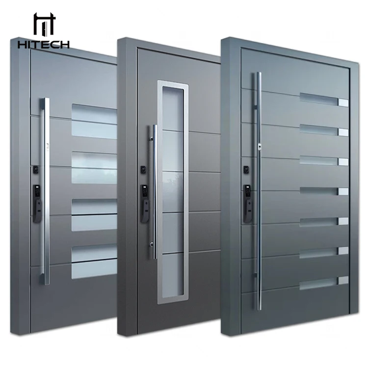 Hitech China exterior entrance stainless steel door 36 inch exterior pivot doors with smart lock
