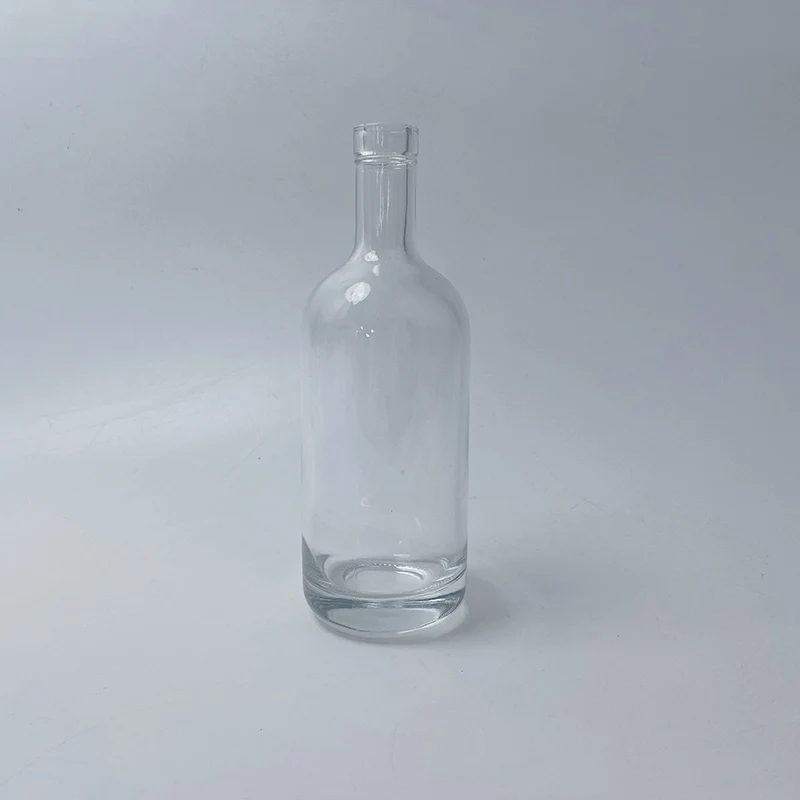 Empty Custom 70cl alcohol bottle glass liquor bottles with cork for vodka whisky rum tequila gin