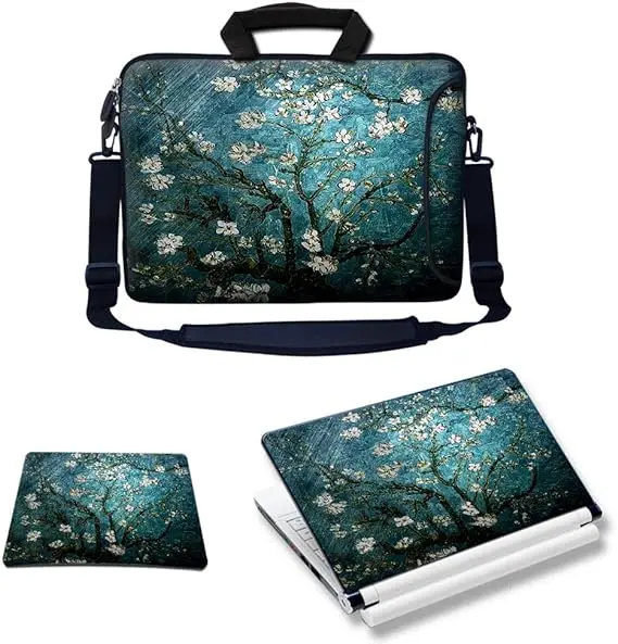 Meffort Inc Lightweight Drawstring Bag Sport Gym Sack Bag Backpack with Side Pocket - Almond Blossom