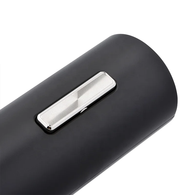 Nice package electric wine opener set black mini electric wine opener set