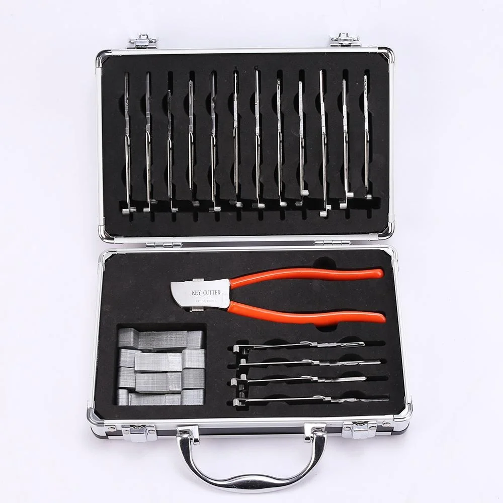 Hot selling locksmith lock pick Key Blade Cutting  Hand Hold Key Cutter Lishi 16pcs and 32PCS Car Key Cutter