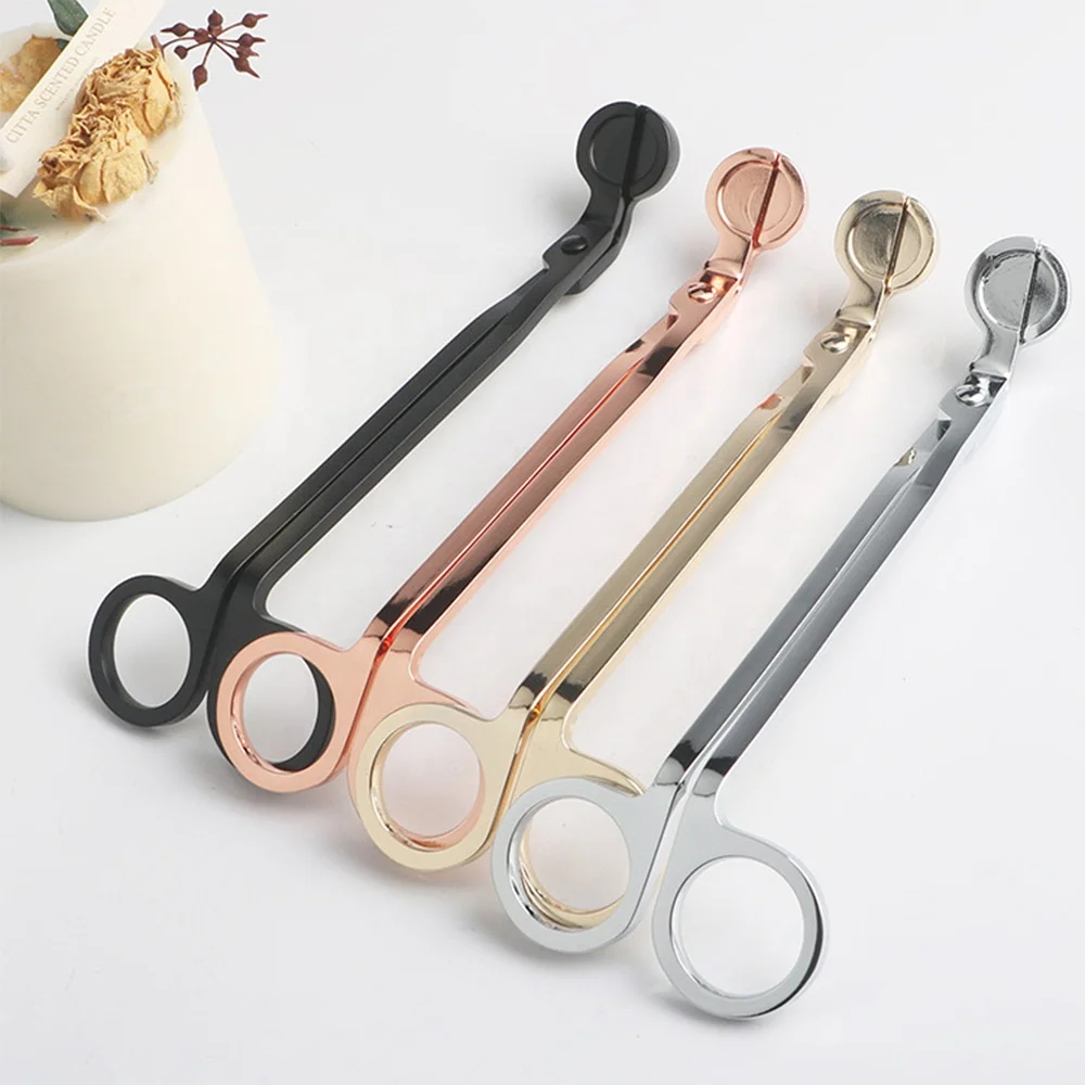 Wholesale Metal candle snuffer Wick Trimmer Candle Cutter Stainless Steel Wick Scissor Candle Tool