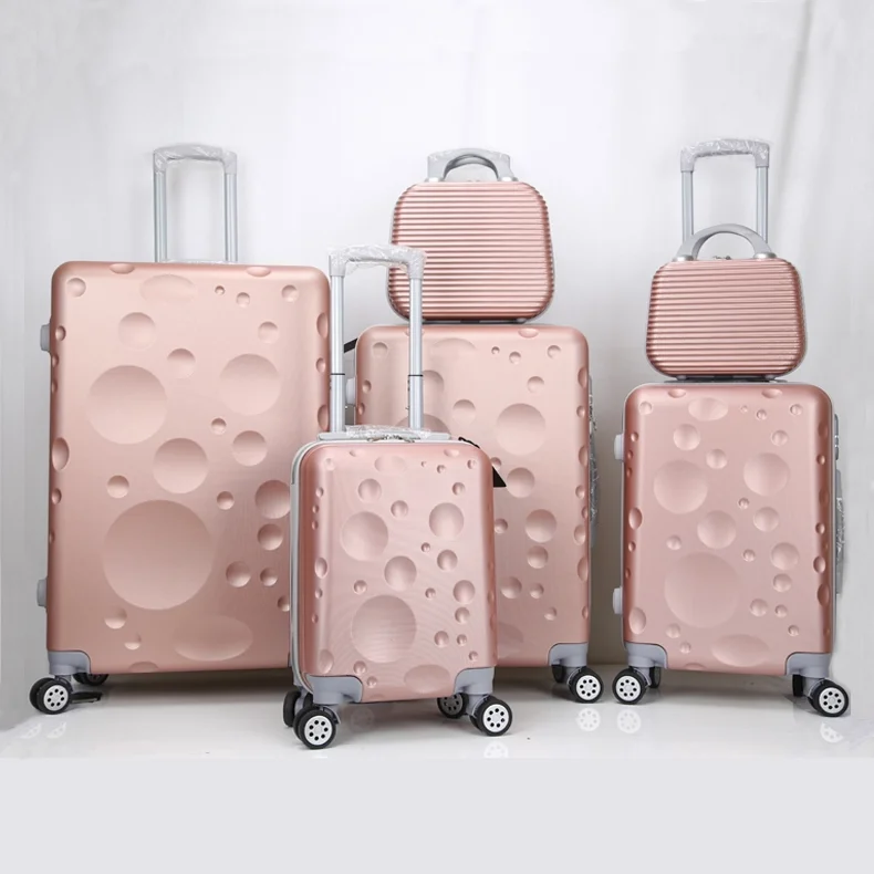 
Family 6pcs luggage set lady luggage bag unbreakable suitcase 