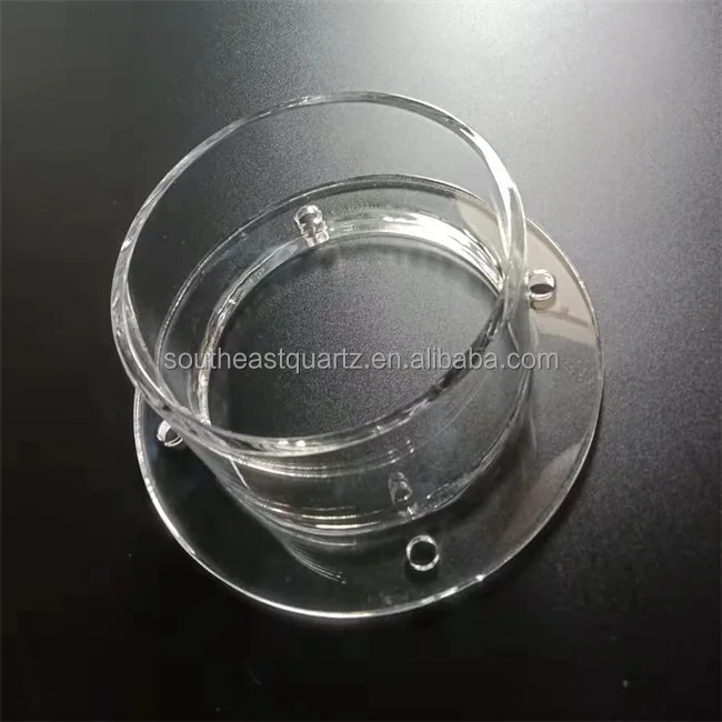 Индивидуальные прозрачные кварцевые фланцевые стеклянные трубки цилиндрические стеклянные трубки кварцевые фланцевые трубки
