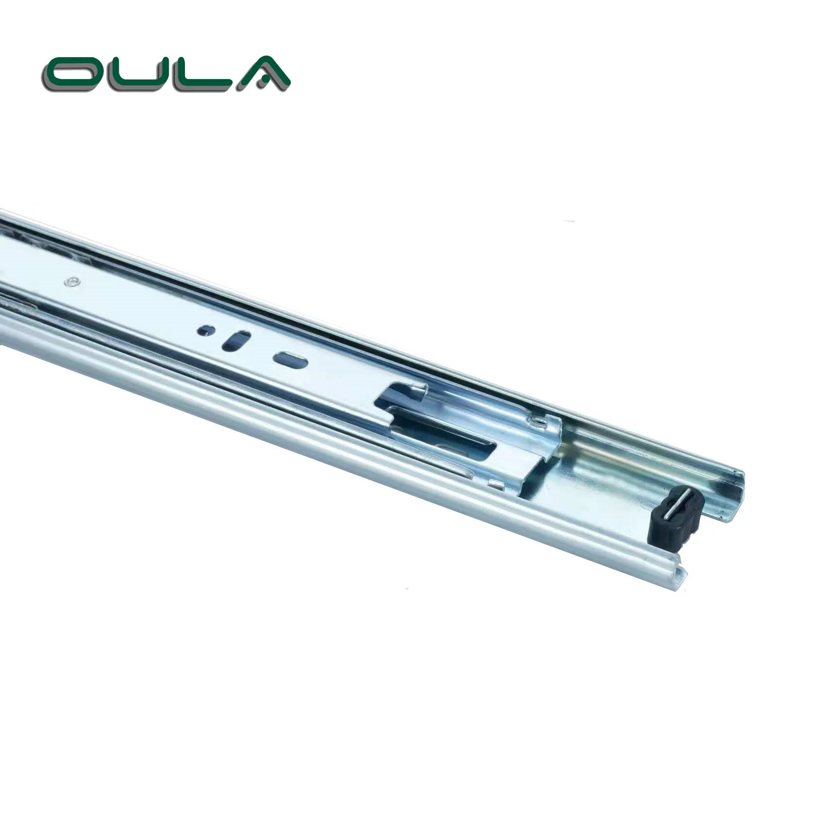 Triple Fold Full Extension Ball Bearing Telescopic zinc finish Drawer Slides Rails Bottom Mounted Furniture Slides