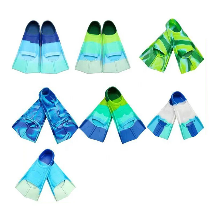 Soft Silicone Swim Fins Surf And Swimming Pool Training Kids Exercise Scuba Fins