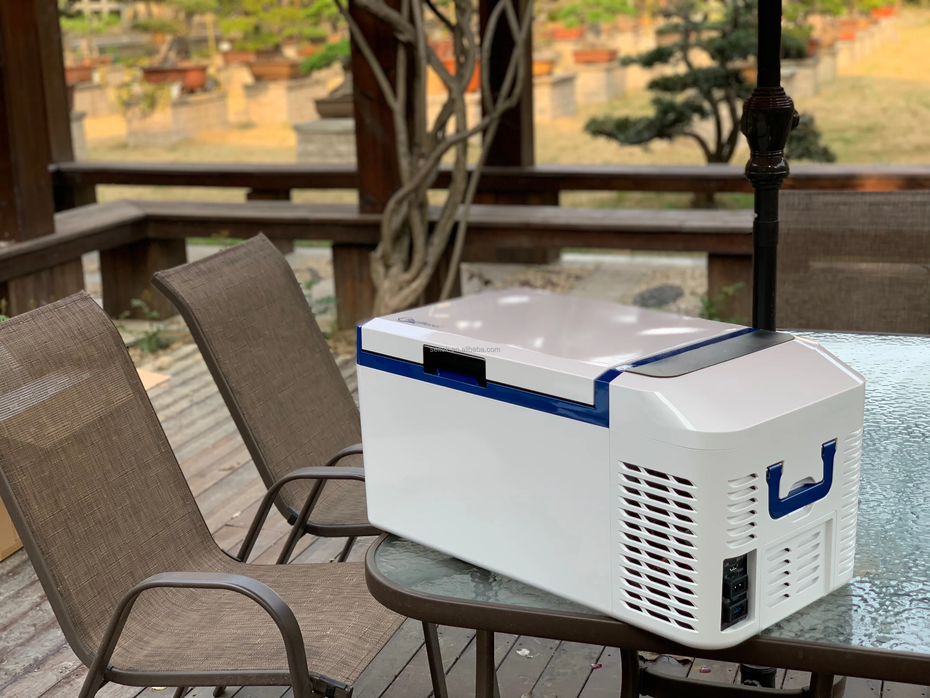 Car Fridge Portable Freezer Car Refrigerator Compressor Mini Refrigerator Hot Selling 12V  21L White