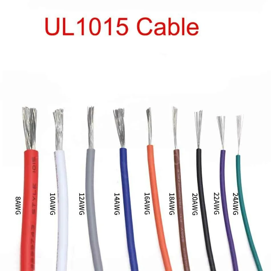 28AWG AWM UL1015 Stranded Tinned Copper Wire PVC Insulation UL 1015 Electric Wires Cables