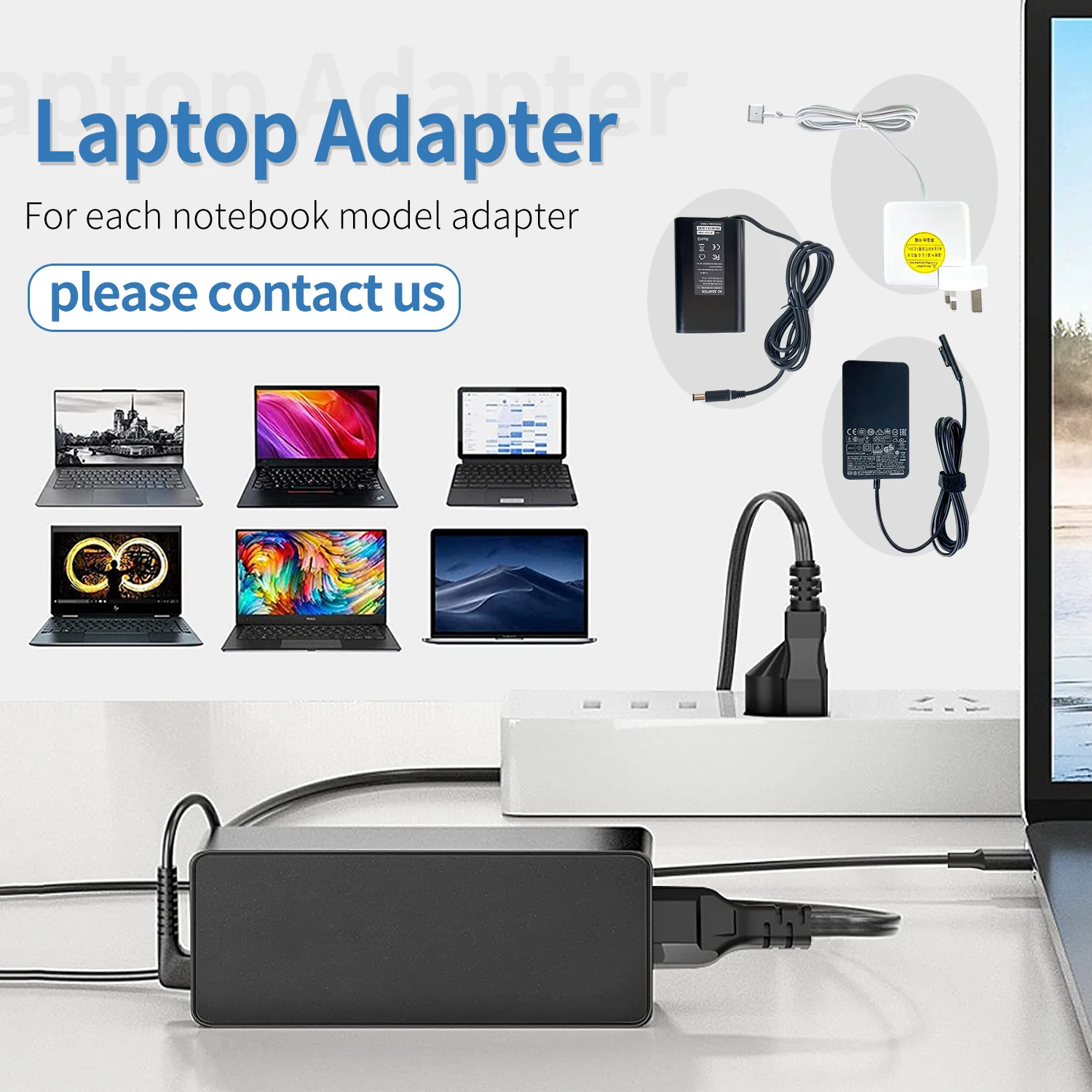 Зарядное устройство для ноутбука HP DELL Lenovn 45/65/90/120 Вт Usb Type-c универсальные адаптеры питания