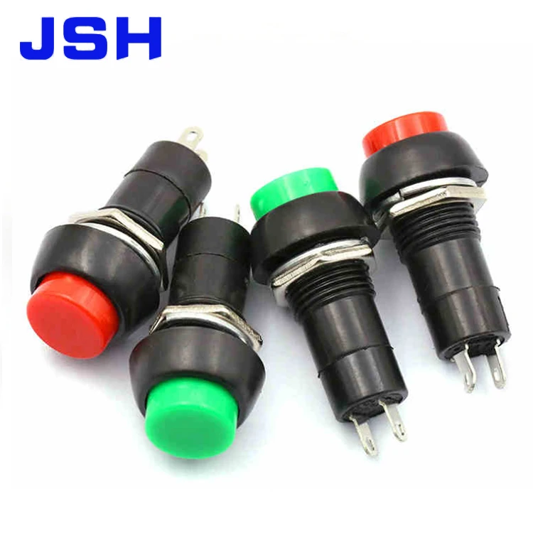 4PIN R16-503 Locking  N/O NO Switch Red Led 10A 12V Push Button