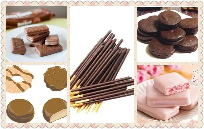 Fully Automatic Chocolate Enrobing Machine with Chocolate Cooling Tunnel Equipments