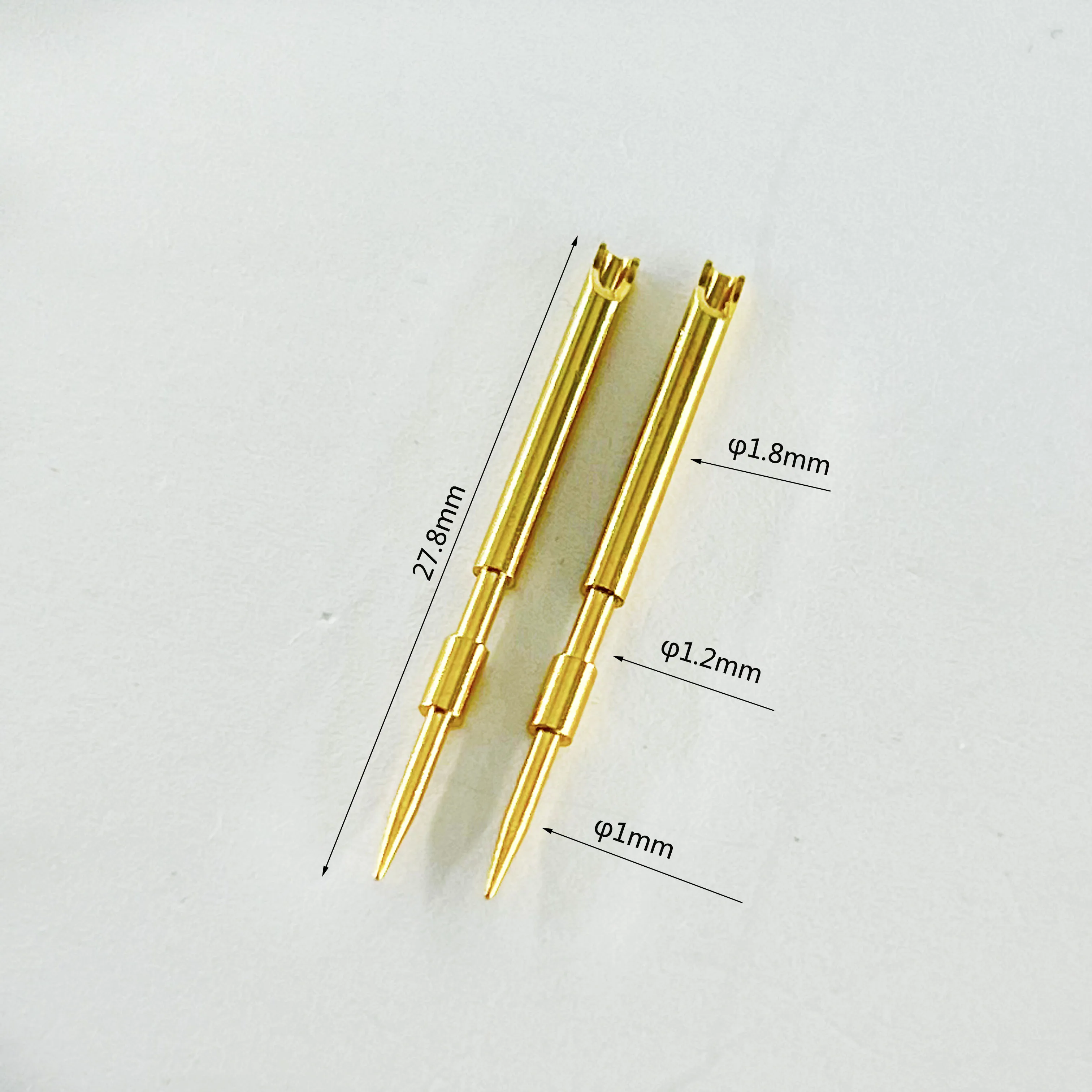 machining services Solid copper needle wire connector Waterproof welding wire wire connector  gold plated pins