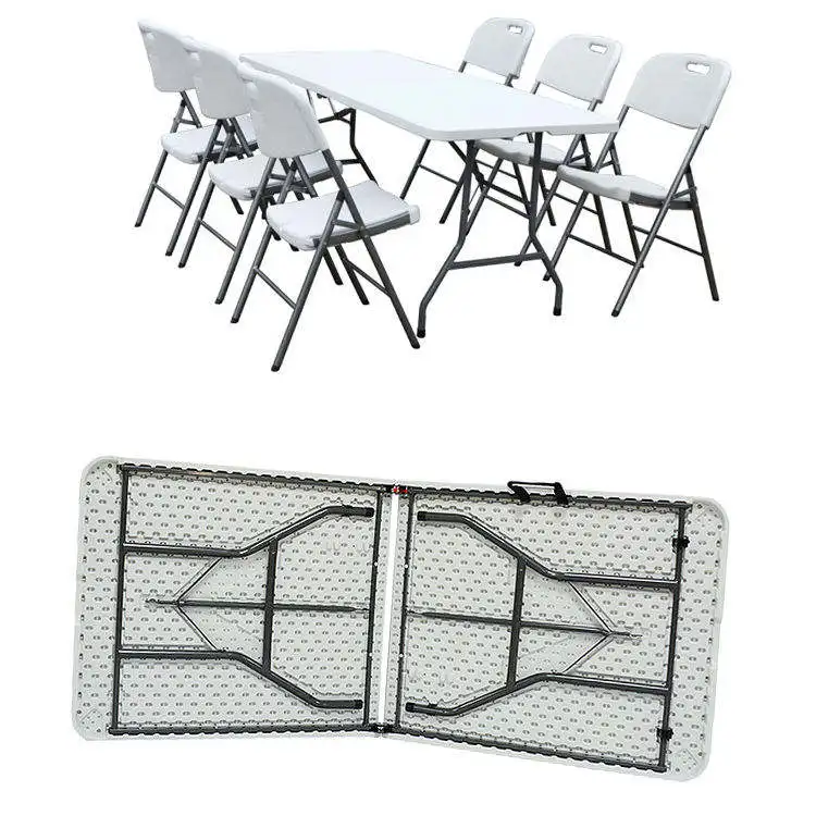 Wholesale Folding  plastic outdoor Table simple design outdoor camping restaurant wedding events tables