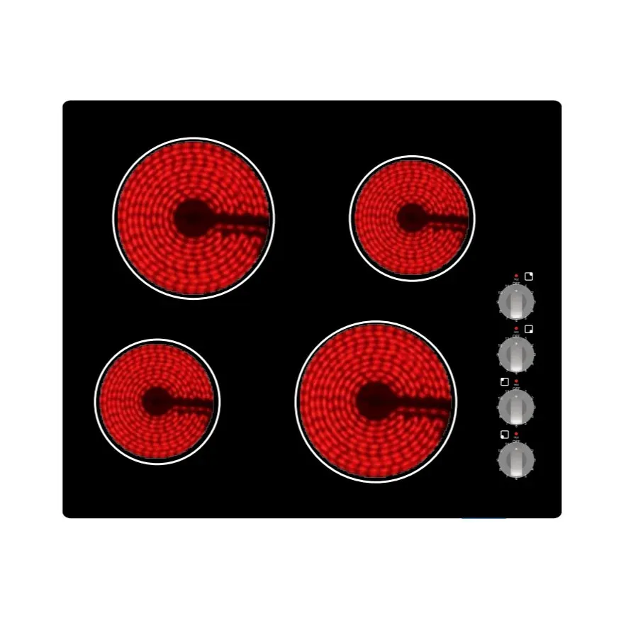 6000W 4 Burners Infrared Induction Hobs 4 Heads Built-In Radiant Cooktop Stove Cooker For Wholesaler Distributor