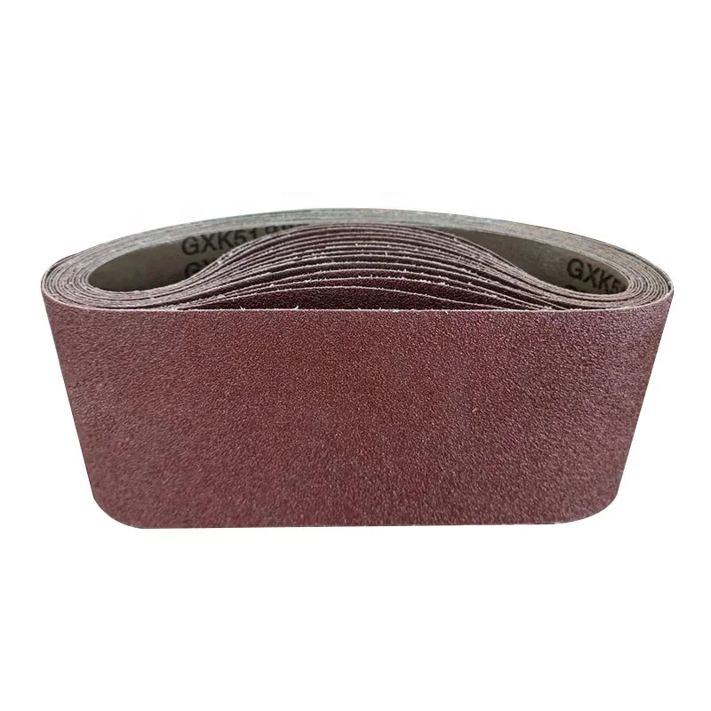 GXK51 610x100mm hard cloth abrasive aluminum oxide sanding belts for wood