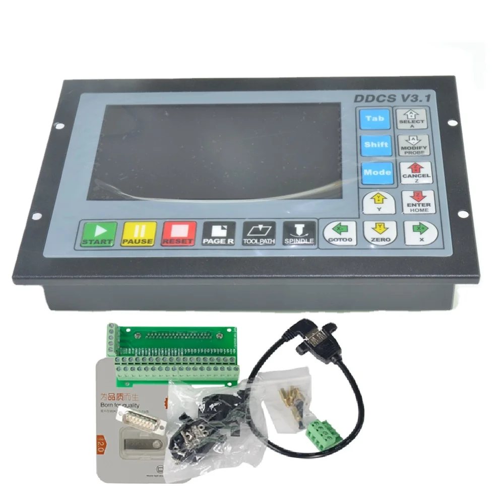 Digital Deream DDCS V3.1 3/4 Axis As Fanuc Cnc Controllers Kit  With MPG Handwheel for CNC Engraving And Milling Machines