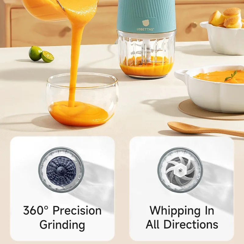 Hot Selling Portable Baby Food Processor Electric Stainless Steel Travel Carry Mini Food Blender Baby Item