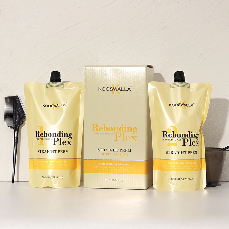 2023 New Design Straight Effect Hair Perm Lotion Rich In Argan Oil Smooth Hair