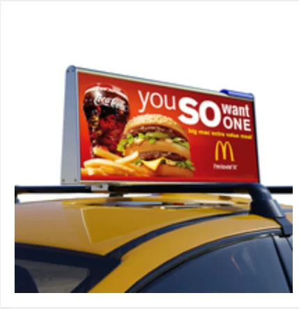 High brightness outdoor p2.5 p3.076 p4 taxi car top roof advertising led display screen panel sign led billboard display screen