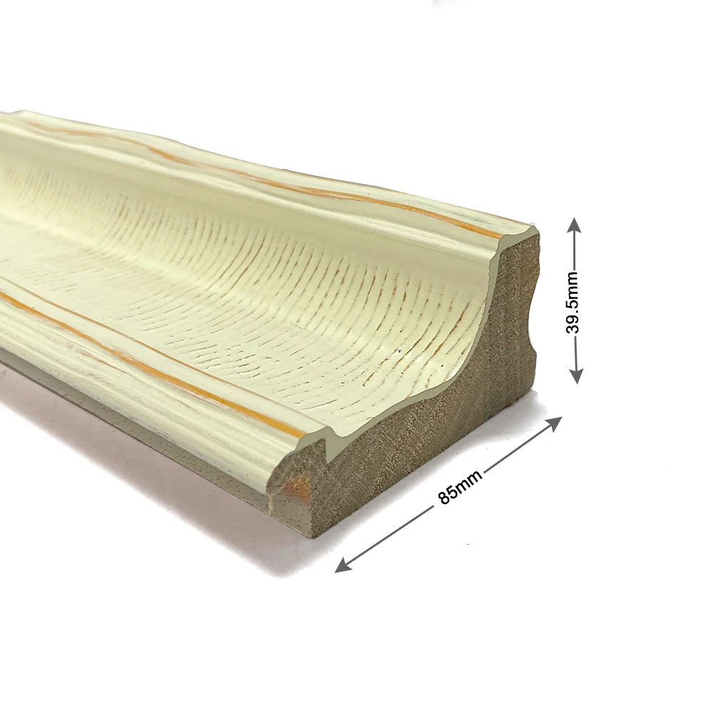 Manufacturers Wholesale Noble Elegant Photo Frames Custom Wall Decor White Wood Picture Frame for Gallery Artists Museum