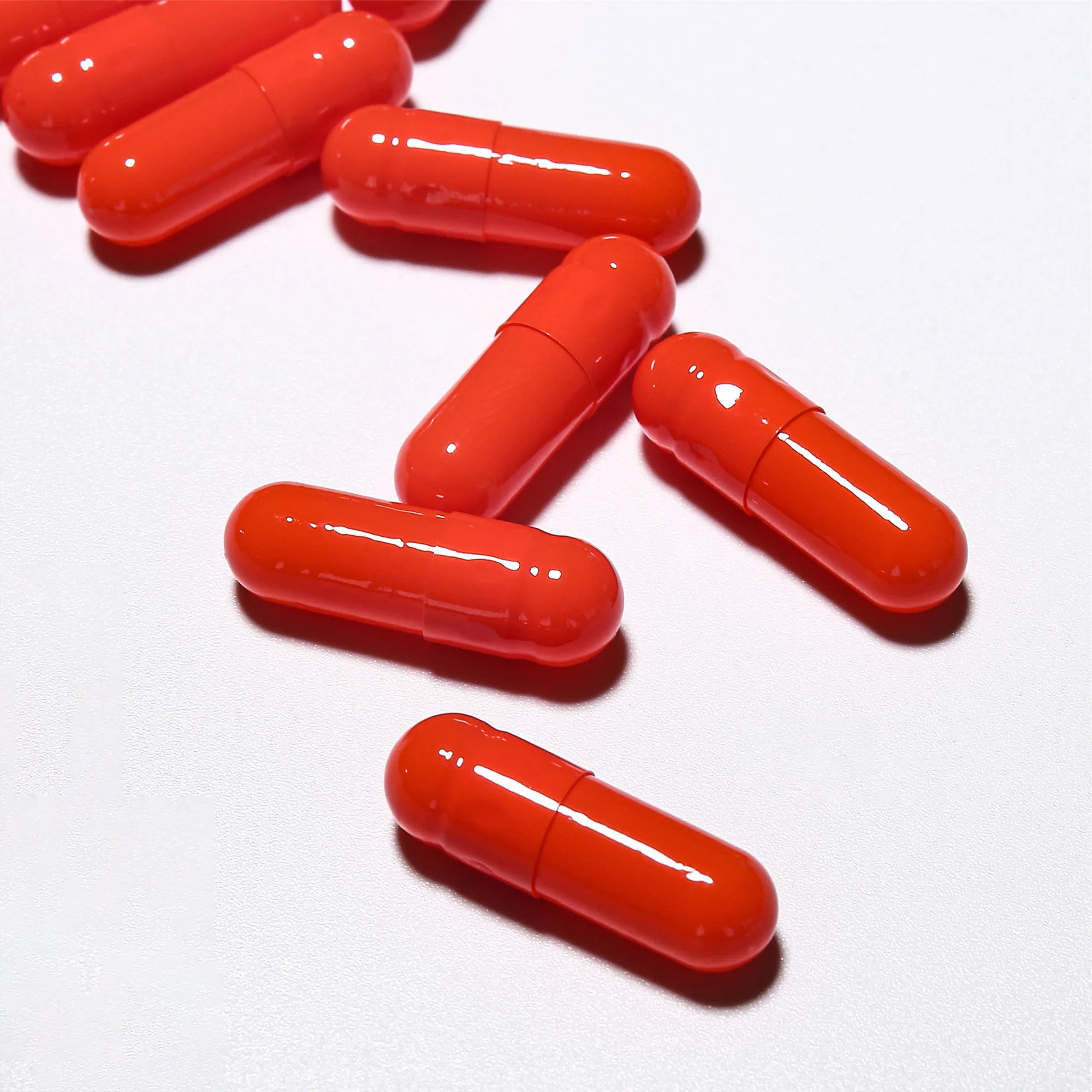 High quality size 00 0 1 2 halal animal gelatin colourful empty gelatin capsules without Titanium Dioxide