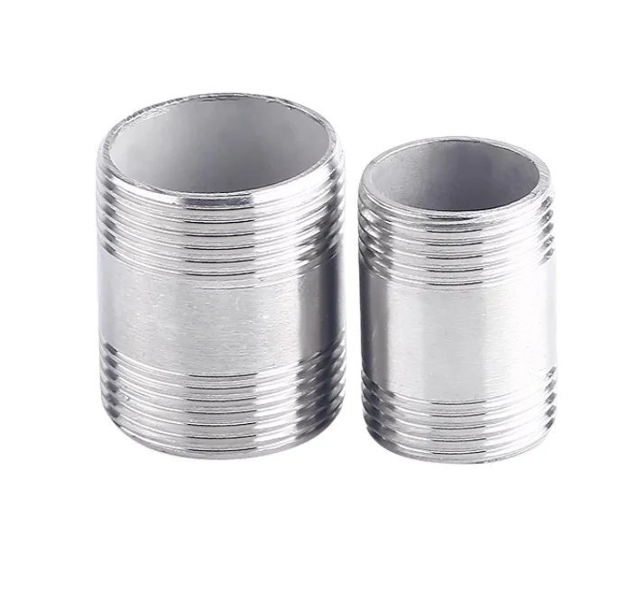Sch40/Sch80/Std/Xxs NPT Threaded Seamless Stainless Steel Hydraulic Long/Short Pipe/Barrel Nipple