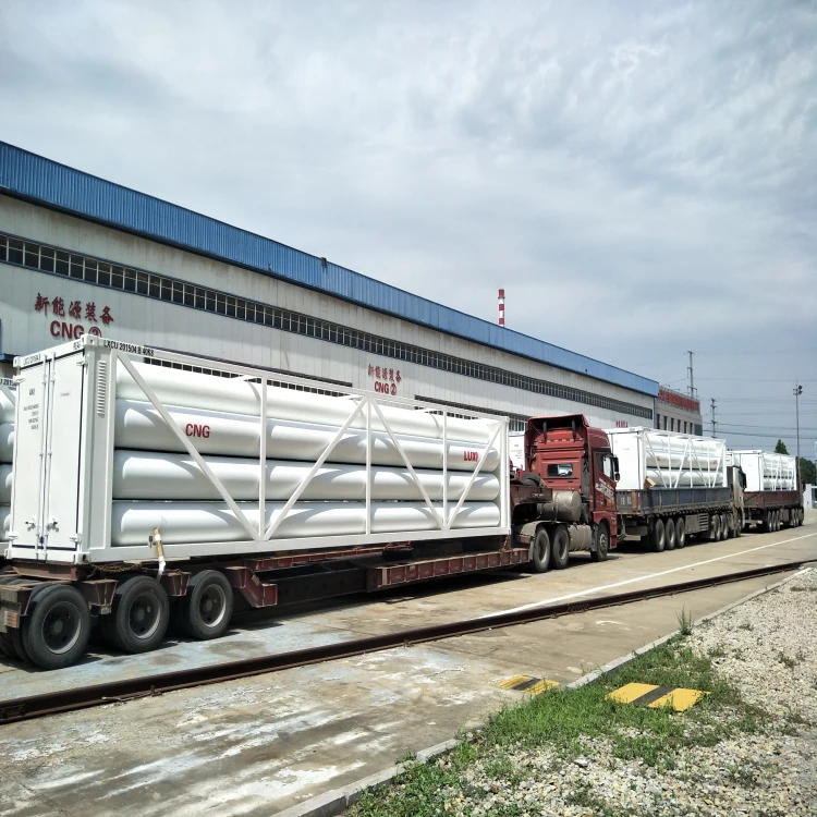 LUXI cylinder container 12 tubes skid cng trailer cng tank other trailers semi trucks container trucks