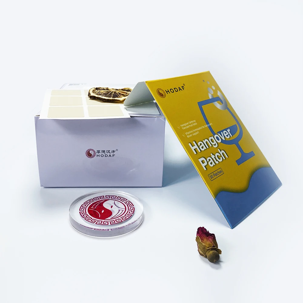 HODAF Hot Selling Custom Energy Hangover Patches Free Sample Private Label Vitamin Hangover Patch