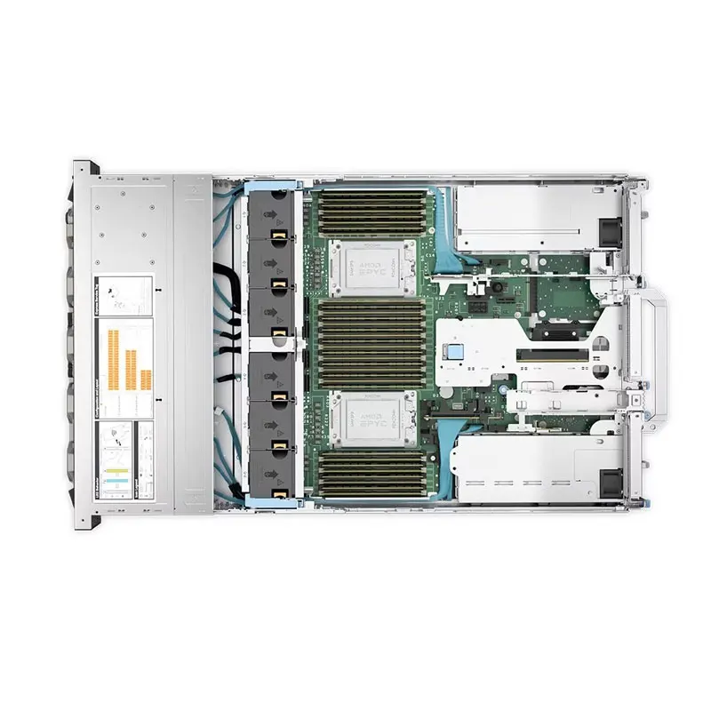 Server DELL Poweredge R7525 Nas PC Computer Data Center Server AMD EPYC 24 Bay 2U Rack GPU Server
