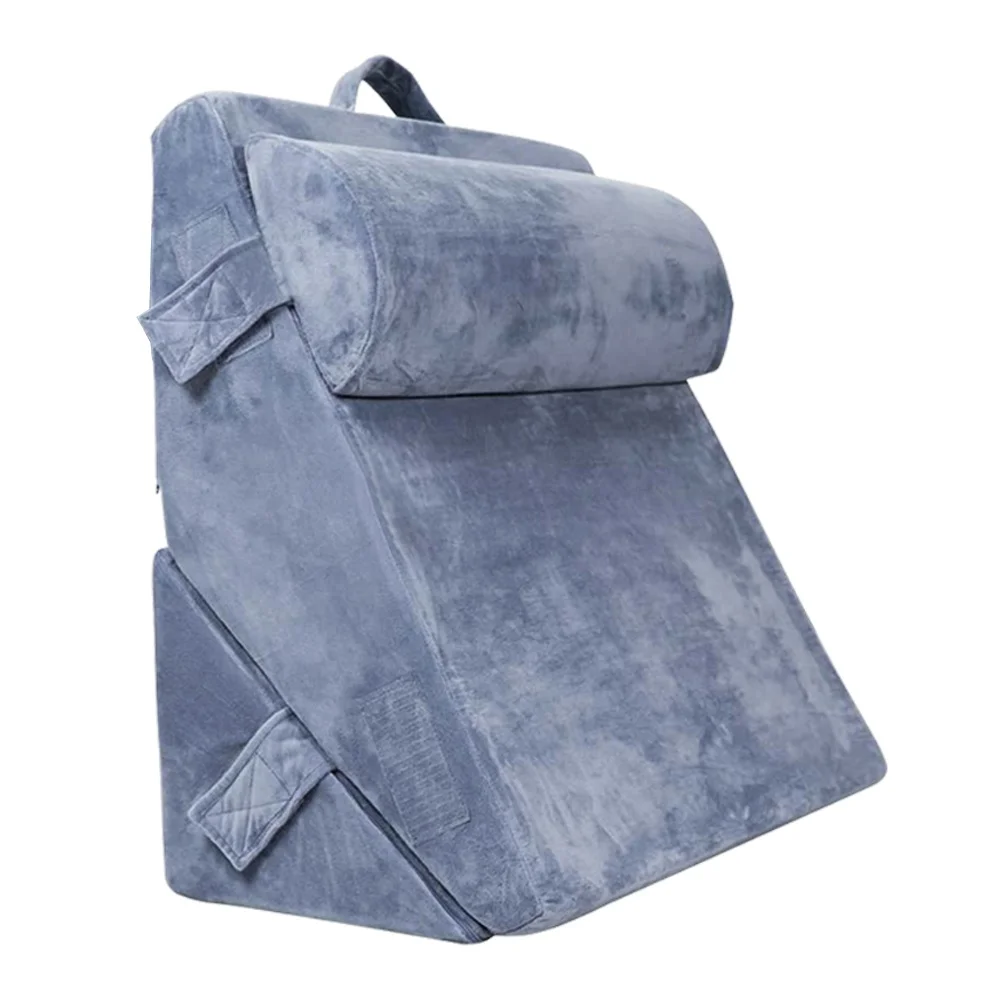 Best Selling Household Hotel Collection Bed Pillows King Size Set 3pcs Lumbar Support Pillow Funnel Detachable Backrest Item