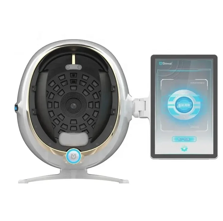 2024 New Technology 8 Spectrum Bitmoji Skin Analysis Machine Facial Skin Analyzer 3D Magic Mirror With 28 Million HD Pixels