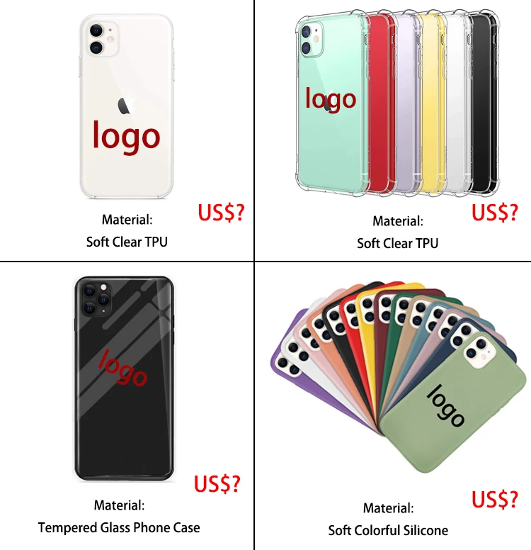 
Custom LOGO Silicone Tpu Custom Designers Mobile Phone Case Cover for iPhone 11/12 mini/12 Pro Max 