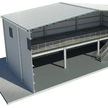 Quick Assembly Steel Skeleton Prefabricated Warehouse Buildings Are Cheap , Heavy Steel Metal Frame Construction Structure