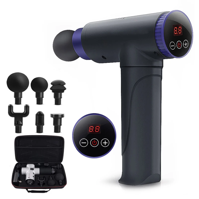 chiropractic deep tissue Muscle sports vibration cordless Massage Gun best handle massage gun with massage gun battery