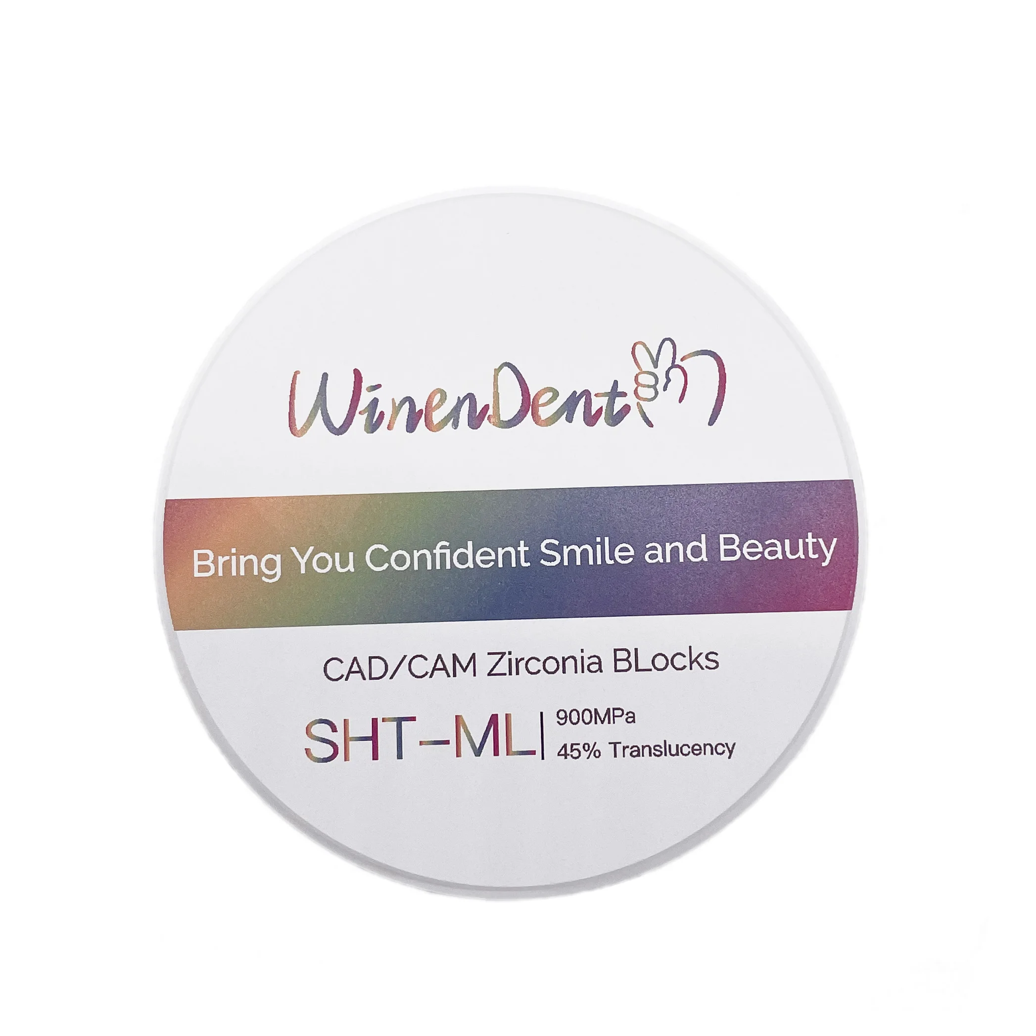 CAD/CAM Technology High Quality Dental SHT-ML 98MM 20MM Technician Laboratory Supplies Zirconia Ceramic block