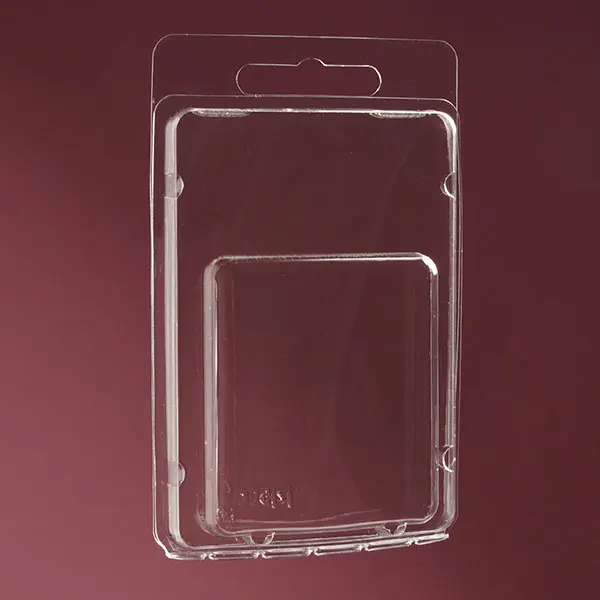 Custom Disposable PET Plastic Clamshell Blister Packaging Transparent Recyclable Thermoform Consumer Electronic packaging