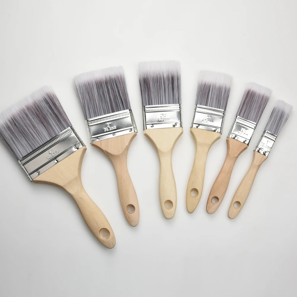 
Plastic wooden Handle Cheap Long Bristle chip Paint Brush 
