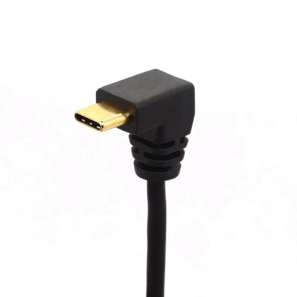 Wholesale Hot selling 90 Degree USB-C USB 3.1 Male to Female Fast Charging Cable Right Angle USB C Adapter Cable