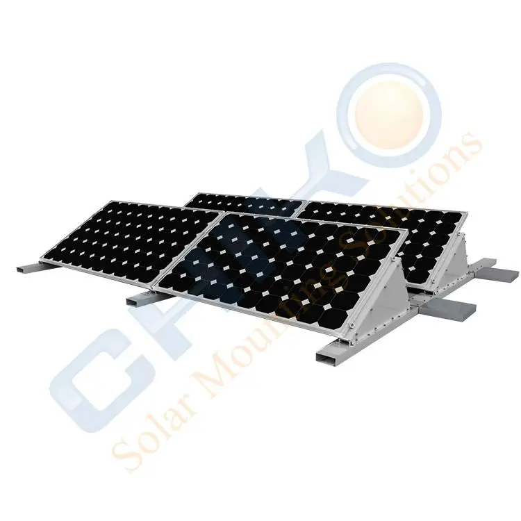 High efficient solar panel mounting rack pv brackets for flat roof solar energy system