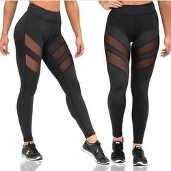 Custom Mesh Tights Push Up Leggings Running Yoga Ladies Gym Pants