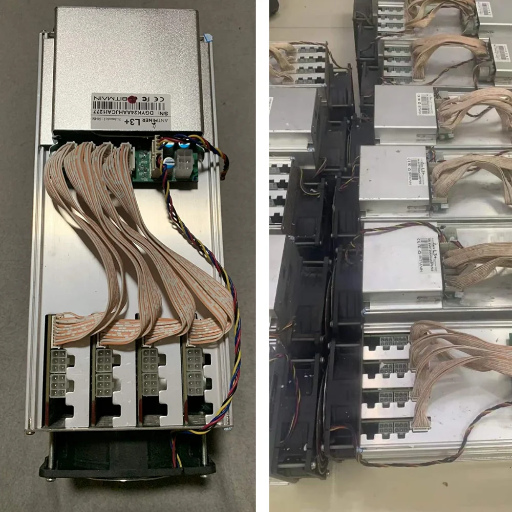 Antminer l3 новый корабль сразу в наличии Новый использованный Asic Майнер L3 + для litecoin с оригинальным блоком питания Гарантия один